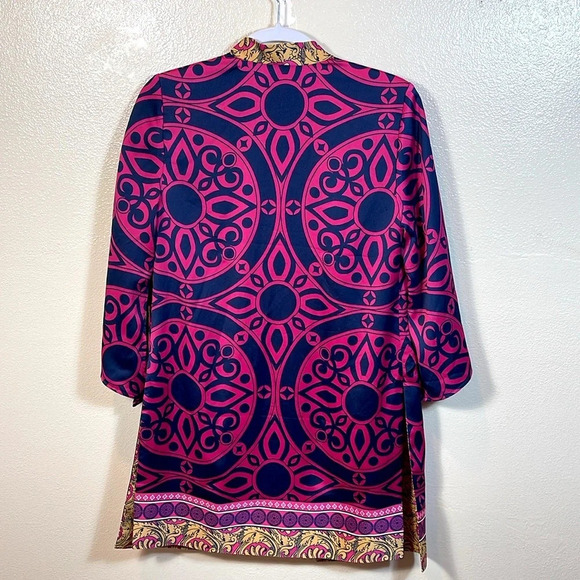 chico's Reversible Printed Kimono Size: O/S/4 - Picture 6 of 13
